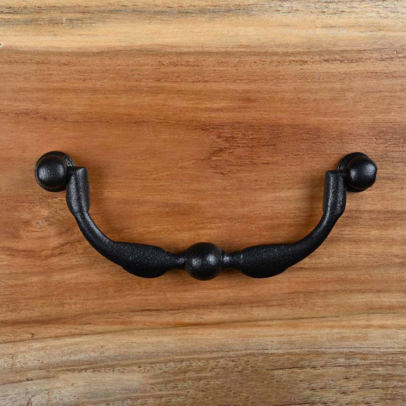 Cabinet Handles 6 in Wrought Iron Black Drawer Pull Drop Style  |  Cabinet & Drawer Pulls Cabinet & Drawer Pulls Cabinet & Drawer Pulls