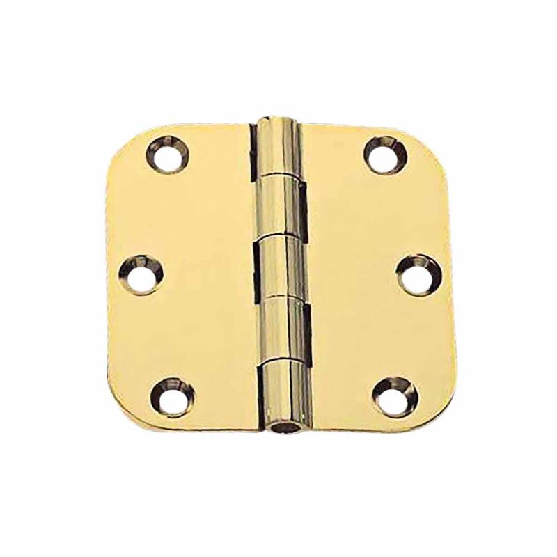 Cabinet Hinges Bright Solid Brass 2″ x 2″ Round Hinge  |  Door Hinges Cabinet & Door Hinges Door Hinges