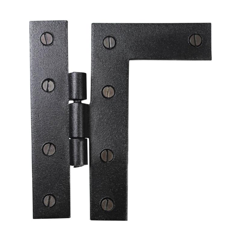 Cabinet Hinges Wrought Iron Black Flush Right Only 4.5″H  |  Cabinet & Door Hinges Cabinet & Door Hinges Cabinet & Door Hinges