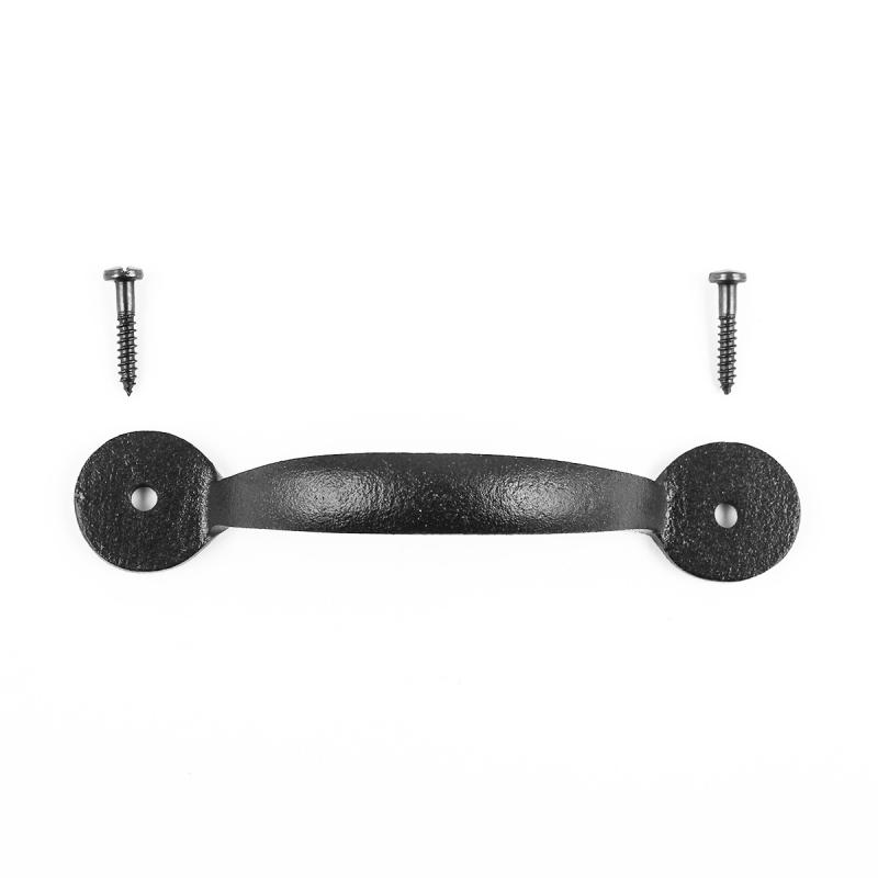 Cast Iron Black Cabinet Drawer Pull 4.75 in Light Door Handle  |  Cabinet Drawer & Door Handle Cabinet Drawer & Door Handle Cabinet Drawer & Door Handle