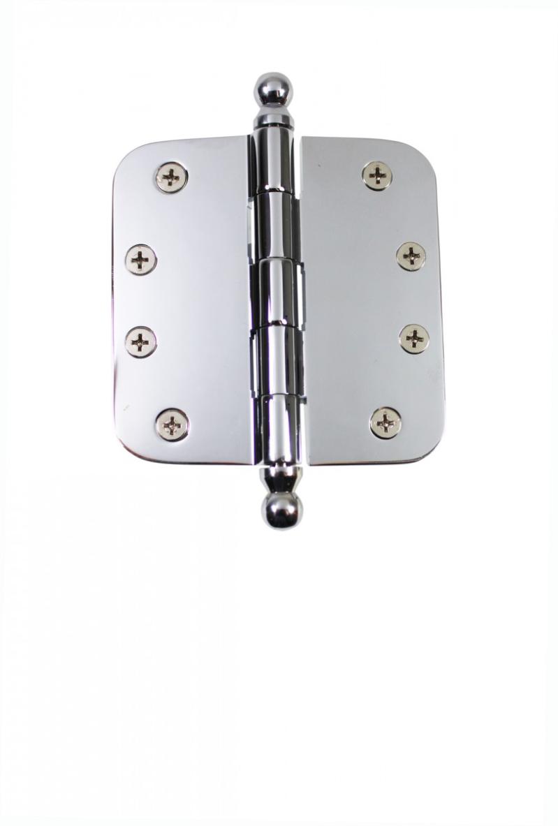 Chrome Plated Brass Cabinet Door Hinges 4 X 4 Removable Stainless Steel Tip pins  |  Door Hinges Cabinet & Door Hinges Door Hinges