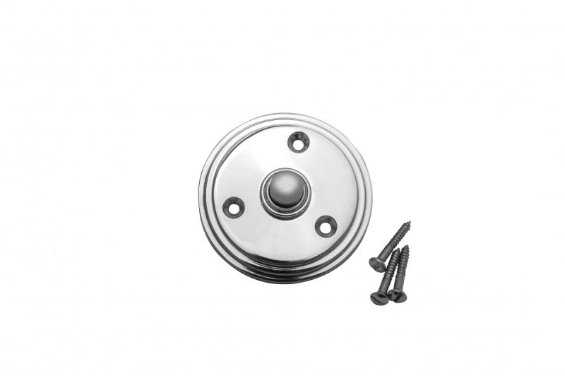 Chrome Plated Brass Doorbell Button Mounting Screws Included  |  Door Bell Door Bell Door Bell