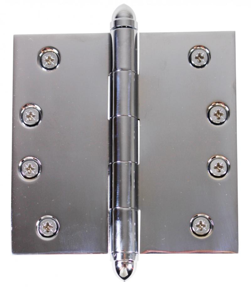 Chrome Solid Brass Cabinet Hinge Helmet Tip 4″  |  Door Hinges Cabinet & Door Hinges Door Hinges