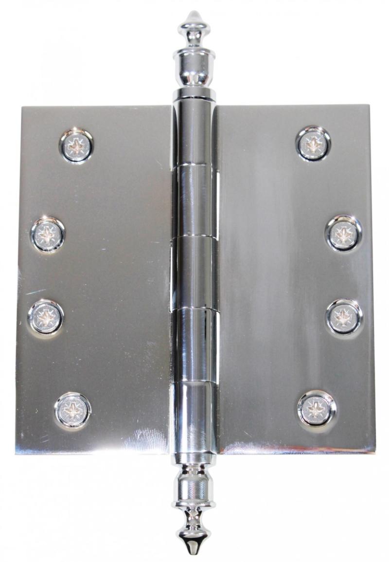 Chrome Solid Brass Cabinet Hinge Urn Tip 4″  |  Door Hinges Cabinet & Door Hinges Door Hinges