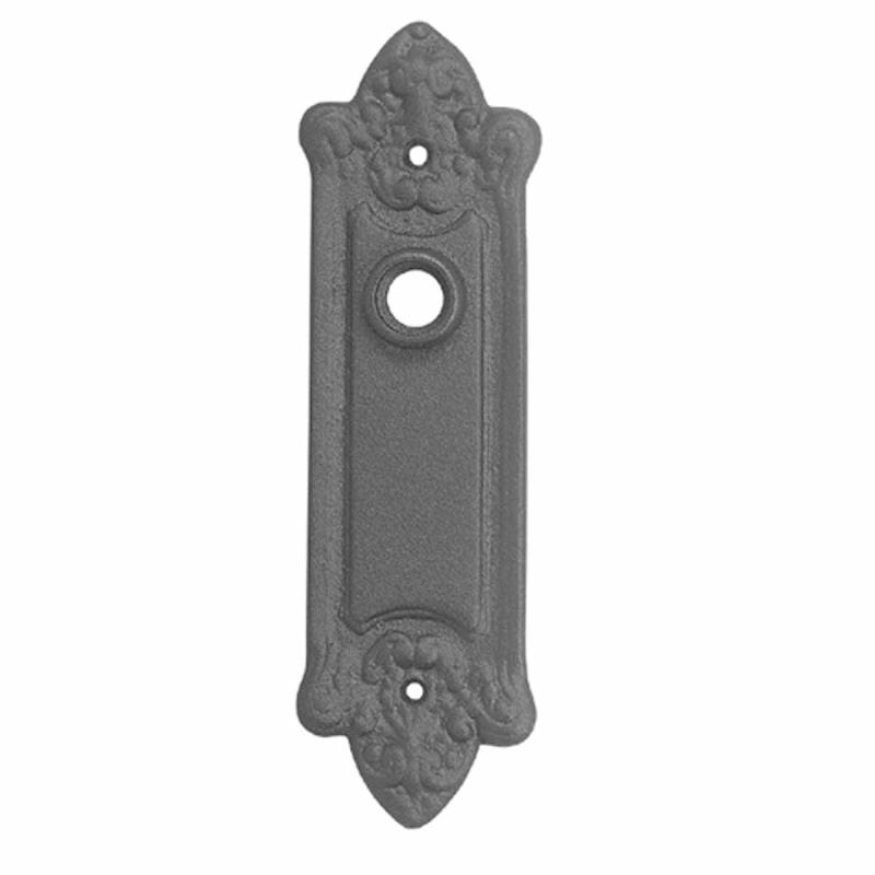 Door Back Plate Black Brass Raised Plate 1 3/4 W x 6 3/4″ H  |  Back Plates Back Plates Back Plates