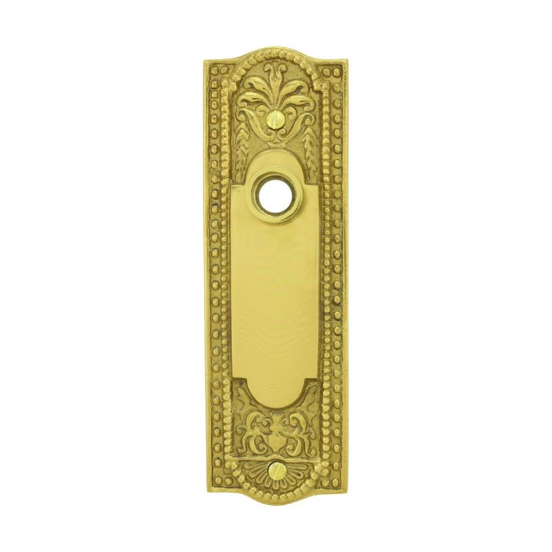 Door Back Plate Brass Escutcheon Cover with Doorknob Lever Hole  |  Back Plates Back Plates Back Plates