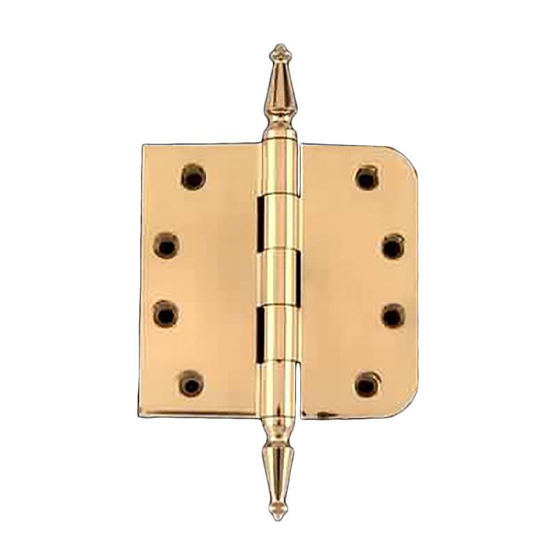 Door Hinge 4″ Bright Solid Brass Spire Tip  |  Door Hinges Cabinet & Door Hinges Door Hinges