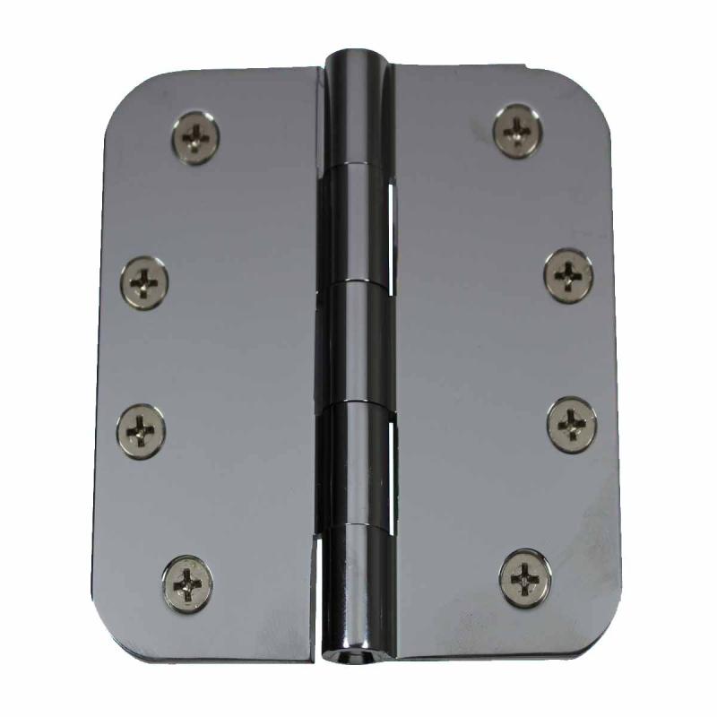 Door Hinges Bright Chrome Radius Hinge 4″ x 4″  |  Door Hinges Cabinet & Door Hinges Door Hinges