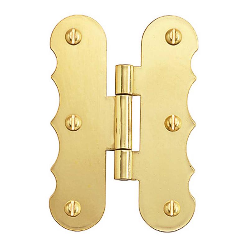 Door Hinges Scalloped Flush Cabinet Hinges Solid Brass Folding Cabinet Door  |  Cabinet & Door Hinges Cabinet & Door Hinges Cabinet & Door Hinges