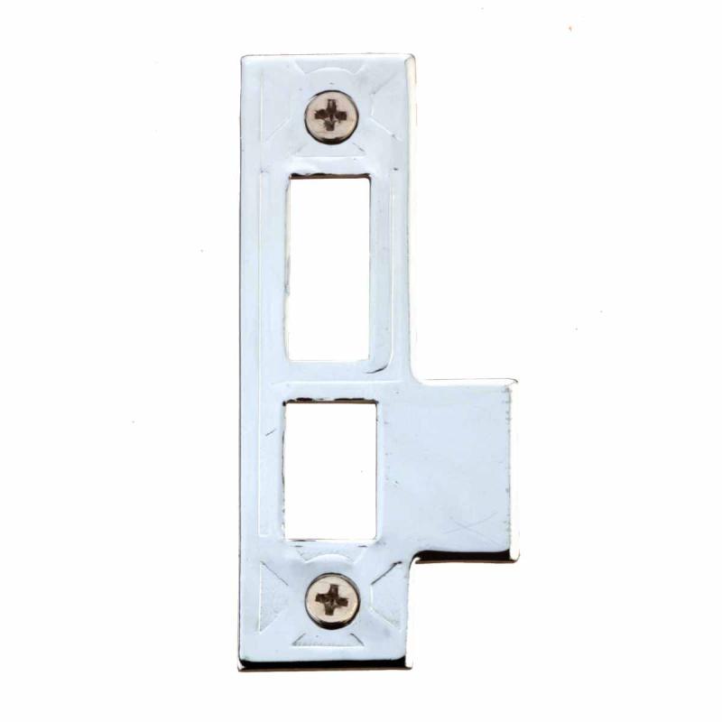 Door Latches Bright Chrome Decorative Door Latch Strike  |  Backset Latches Backset Latches Backset Latches