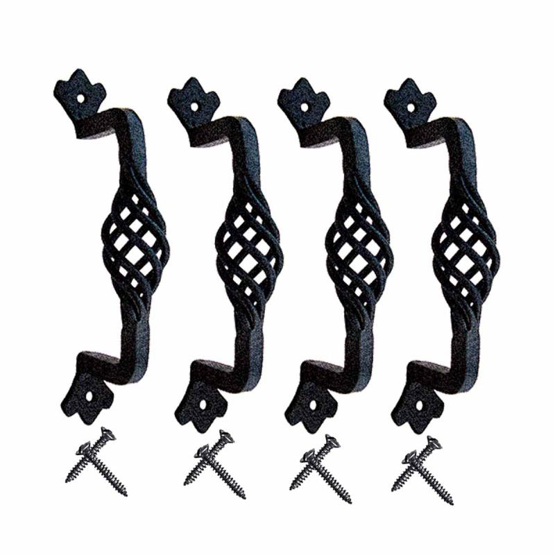 Door Pull Wrought Iron Birdcage 5 1/4″ L x 1 3/4″ Proj. Pack of 4  |  Cabinet Drawer & Door Handle Cabinet Drawer & Door Handle Cabinet Drawer & Door Handle