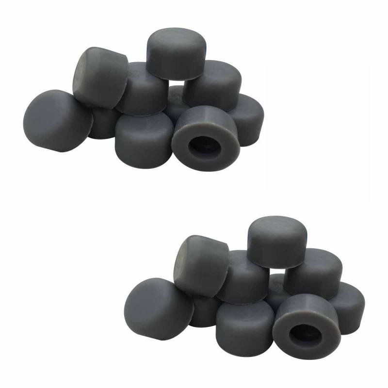 Grey Door Stop Bumper Tip Premium Silicone Caps Pack of 2  |  Door Stops and Bumpers Door Hardware Door Stops & Bumpers