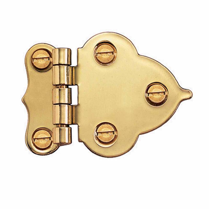 Hoosier Offset 3/8″ Cabinet Hinge RSF Finish Brass  |  Cabinet Hinges Cabinet & Door Hinges Cabinet Hinges