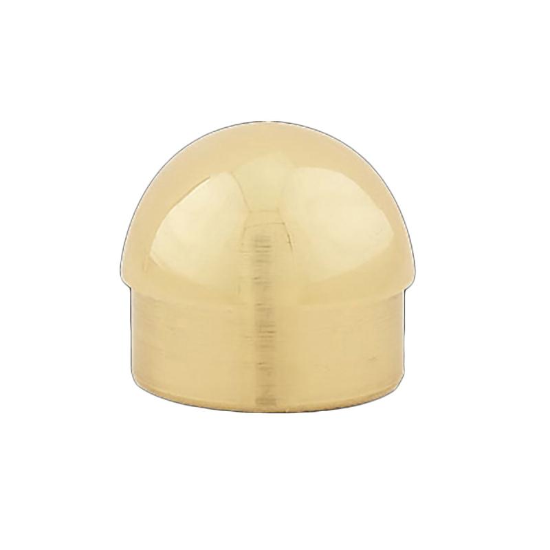 Lacquered Brass Domed End Cap Plug Fit 2″ Tube  |  Tubing End Caps Stair Rail & Accessories Tubing End Caps