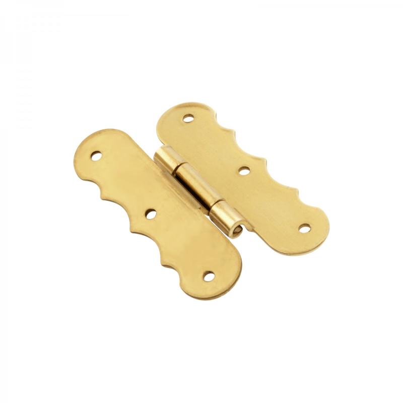 Offset Cabinet Hinge 3/8″ Polished Solid Brass Door Hinges with Screws  |  Cabinet & Door Hinges Cabinet & Door Hinges Cabinet & Door Hinges