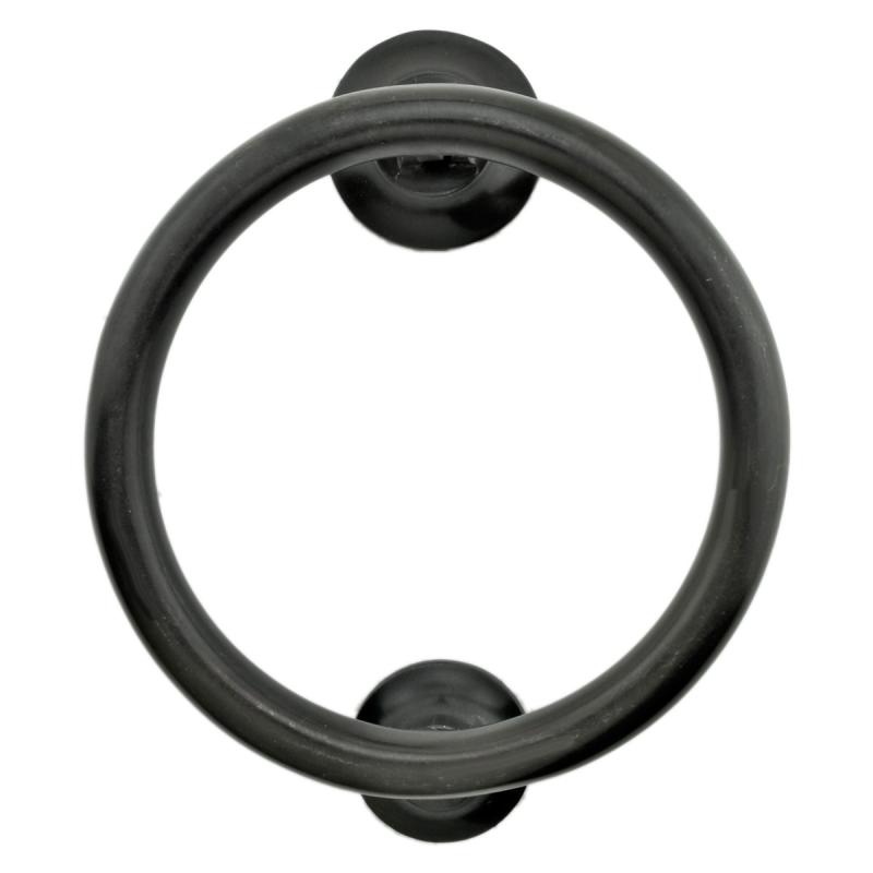 Oil Rubbed Bronze Circle Ring Door Knocker for Front Door Entry 5 Inch  |  Door Knockers Door Hardware Door Knockers