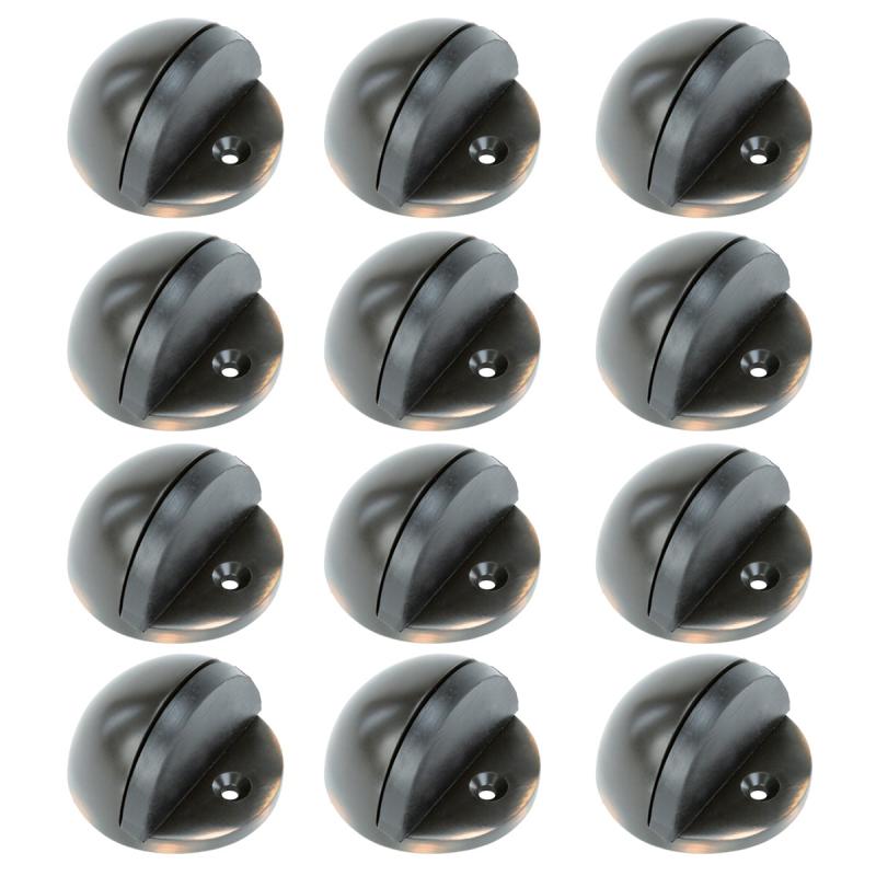 Oil Rubbed Bronze Door Stopper Adjustable Height Floor Mount Pack of 12  |  Door Stops and Bumpers Door Hardware Door Stops & Bumpers