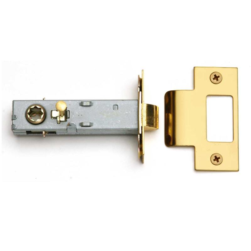 Reversible Brass Door Latch Set – Easy Install – Privacy Pin – 2-3/8″ Strike Plate Accepts Square Sp  |  Backset Latches Door Hardware Backset Latches