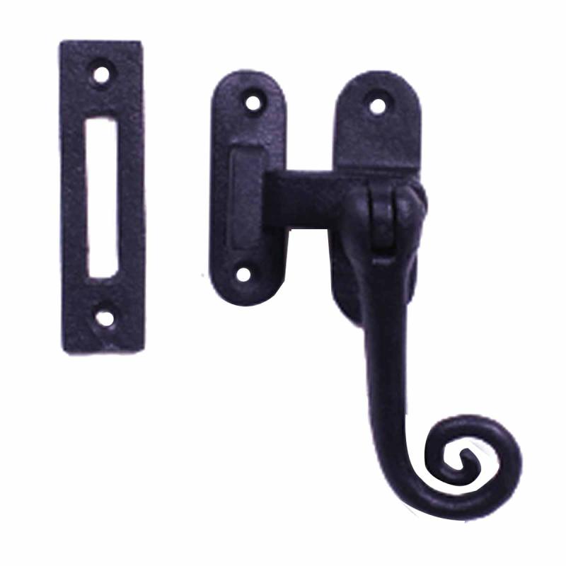 Sash Door Window Lock Black Wrought Iron 4 1/2″  |  Window & Shutter Hardware Home Hardware Window & Shutter Hardware