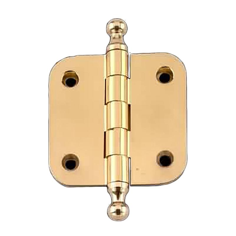 Solid Brass Cabinet Hinge Radius Ball Tip 2″  |  Door Hinges Cabinet & Door Hinges Door Hinges