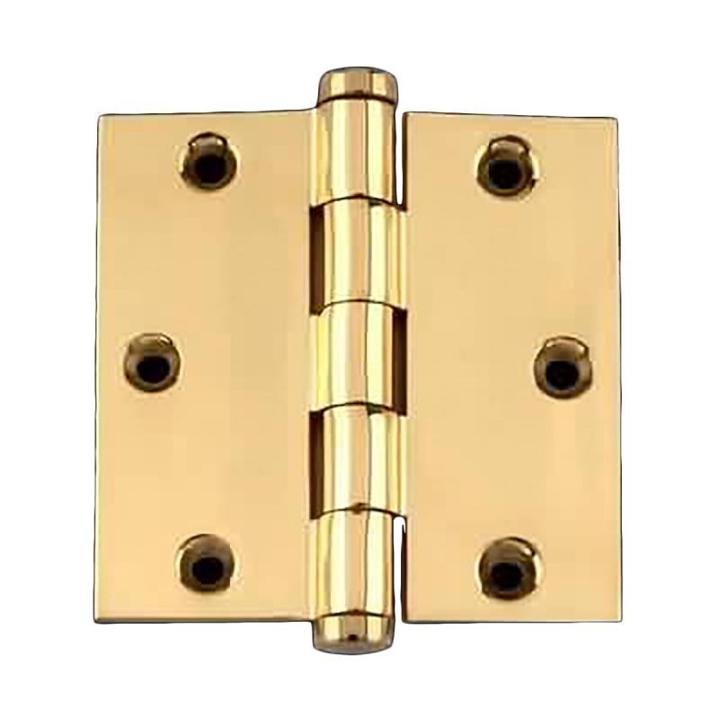 Solid Brass Door or Cabinet Hinge Coin Tip 3 1/2″  |  Door Hinges Cabinet & Door Hinges Door Hinges