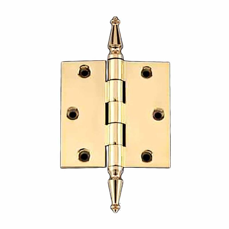 Solid Brass Door or Cabinet Hinge Spire Tip 3 1/2″  |  Door Hinges Cabinet & Door Hinges Door Hinges