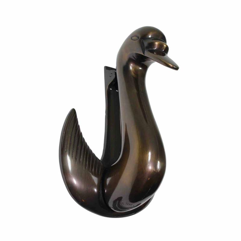 Swan Shaped Antique Brass Front Door Knocker with Hardware  |  Door Knockers Door Hardware Door Knockers