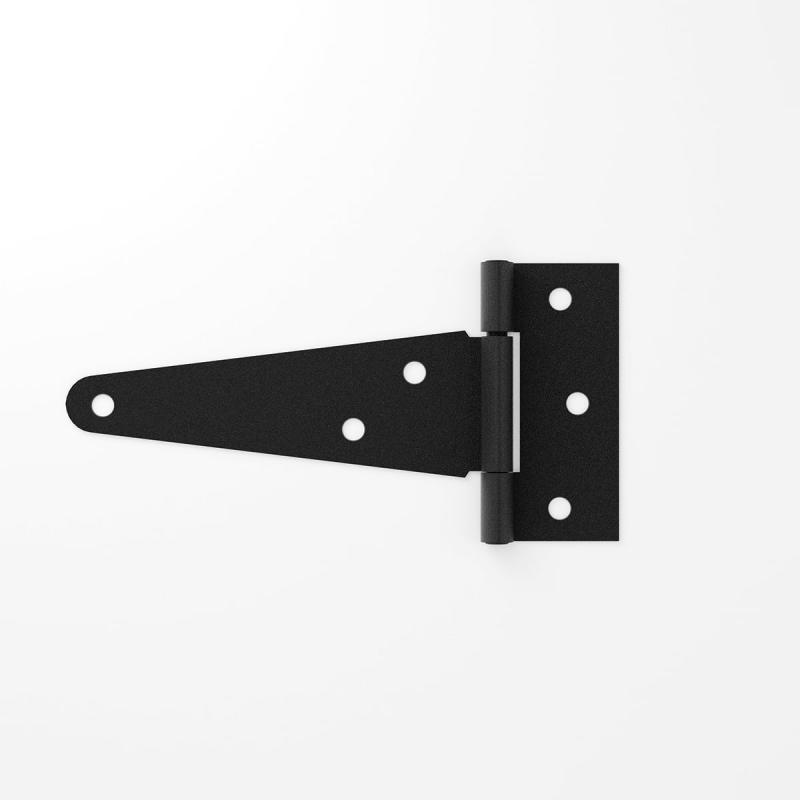 T Strap Door Hinge Black RSF Cast Iron 5″  |  Cabinet & Door Hinges Cabinet & Door Hinges Cabinet & Door Hinges