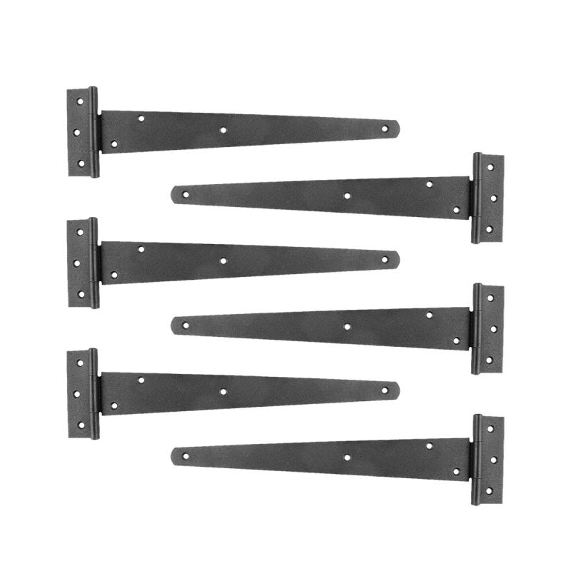 T Strap Door Hinge Black RSF Iron 13″  |  Cabinet & Door Hinges Cabinet & Door Hinges Cabinet & Door Hinges