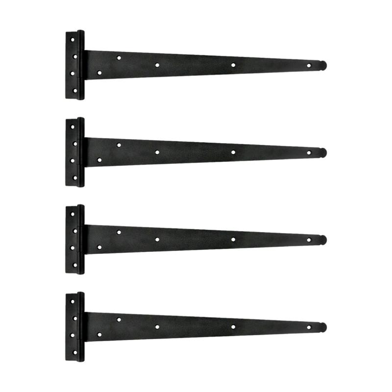 T Strap Door Hinge RSF Black Iron Light Duty 19″ Set of 4  |  Cabinet & Door Hinges Cabinet & Door Hinges Cabinet & Door Hinges