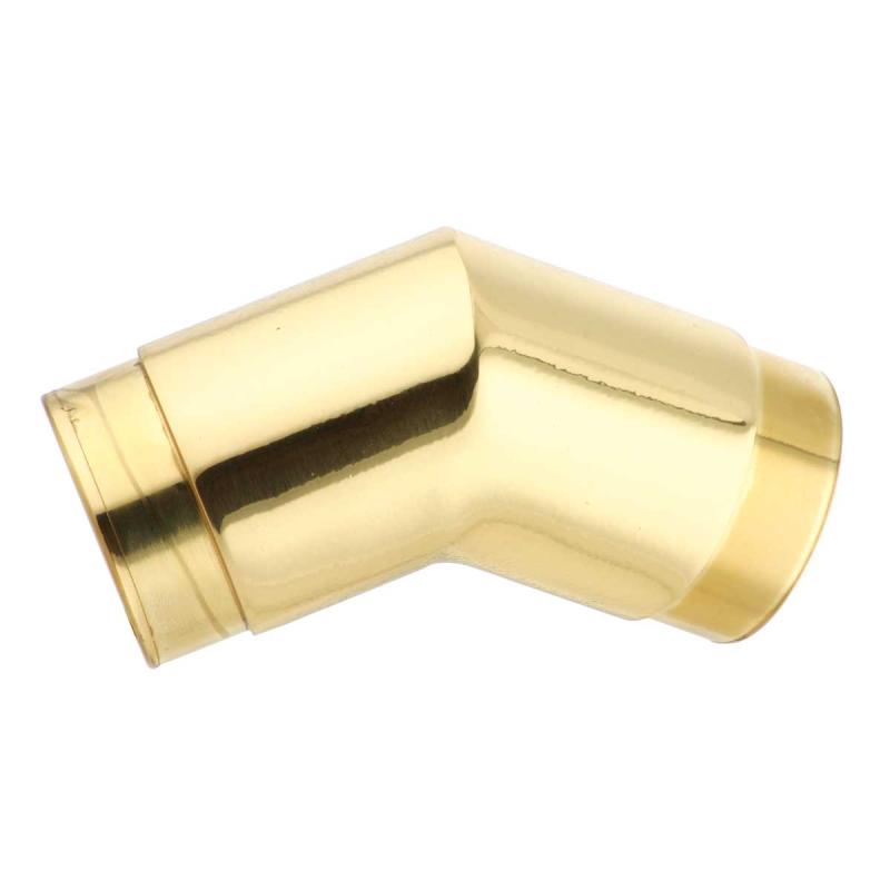 Tubing Connector Polished Brass Elbow 135 degree Fit 1.5″  |  Rail Connectors and Elbows Rail Connectors & Elbows Rail Connectors & Elbows