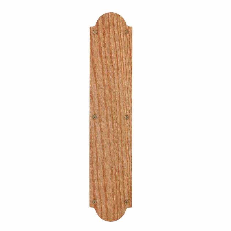 Wood Door Push Plate Solid Oak 14 3/4″ H  |  Push Plates Door Hardware Push Plates