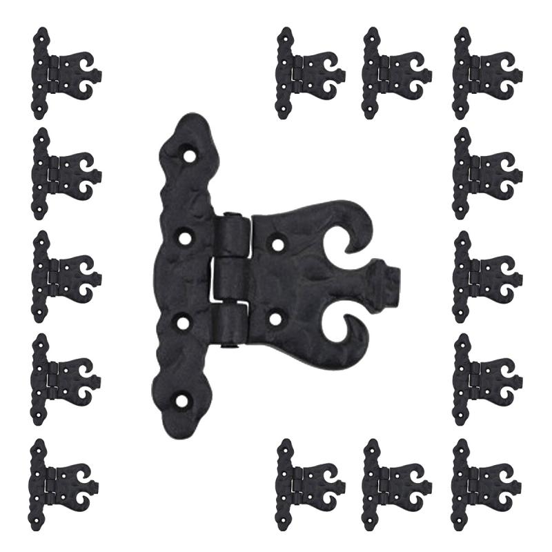 Wrought Iron Black Cabinet Door Hinge Rust Resistant Flush Mount Hinges  |  Cabinet Hinges Cabinet & Door Hinges Cabinet Hinges