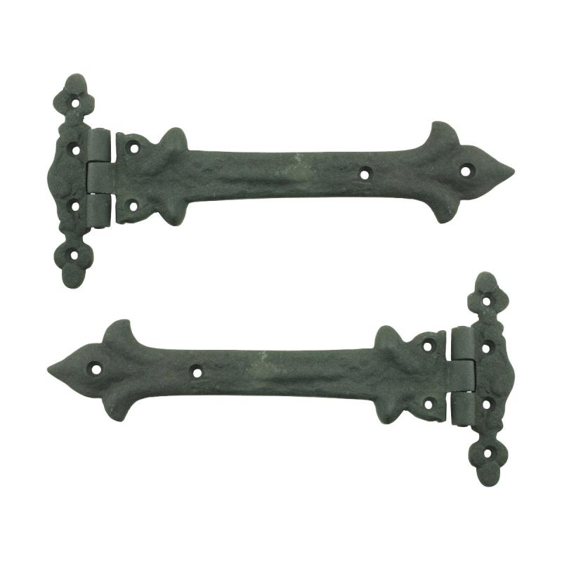 Wrought Iron Strap Hinge 9 Inch Southern Charm Rust Resistant Barn Pack of 2  |  Cabinet & Door Hinges Cabinet & Door Hinges Cabinet & Door Hinges