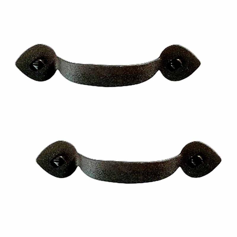 2 Cabinet Pull Black Wrought Iron Heart 3 1/2″ Boring  |  Cabinet Drawer & Door Handle Cabinet Drawer & Door Handle Cabinet Drawer & Door Handle