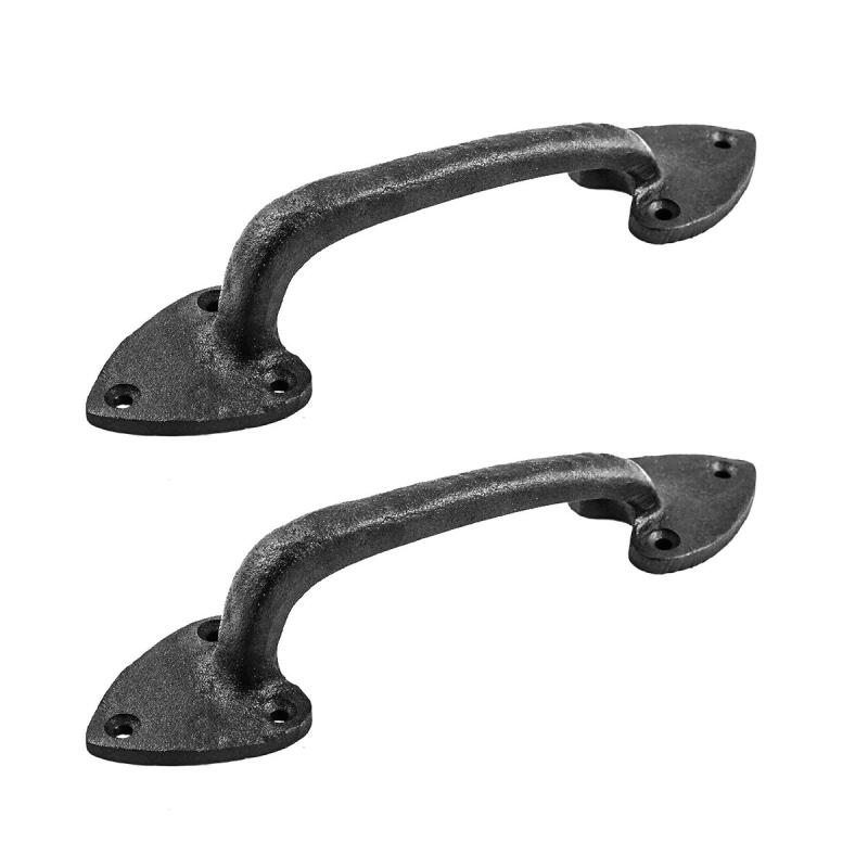 Black Door Pull Handles Wrought Iron Cabinet Pulls Set of 2  |  Cabinet Drawer & Door Handle Cabinet Drawer & Door Handle Cabinet Drawer & Door Handle