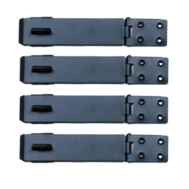 Hasp Black Wrought Iron 1 5/8″ H x 5 7/8″ W Pack of 4  |  Hasp Locks Door Hardware Hasp Locks