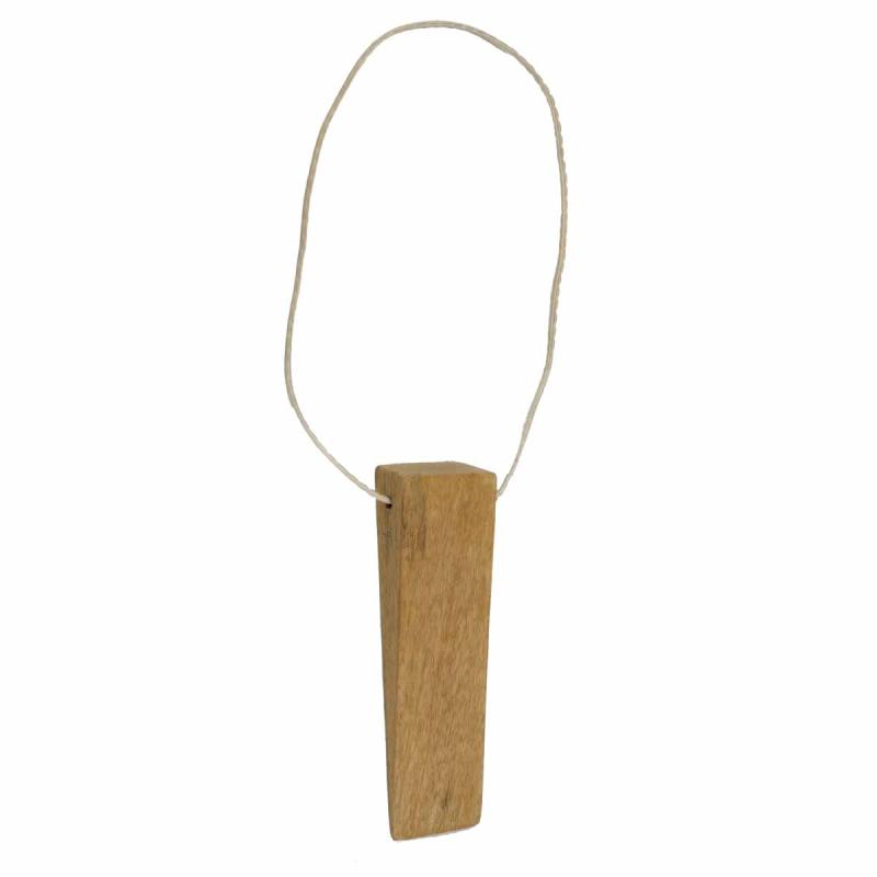 Wood Door Wedge Solid Mango-Wood With Hanging Loop  |  Door Stops and Bumpers Door Hardware Door Stops & Bumpers