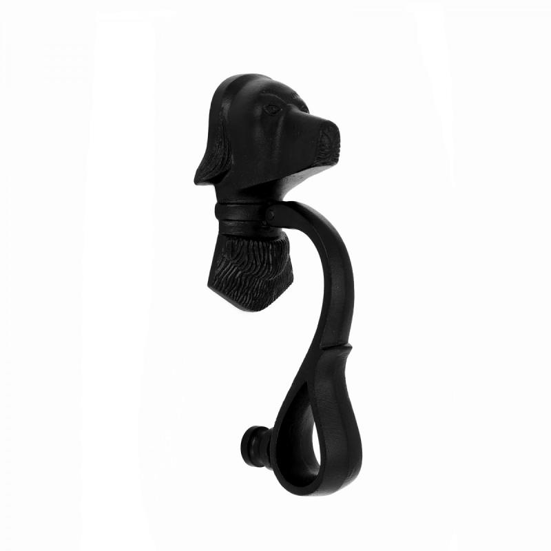 Black Door Knocker Dog Shape Cast Iron Front Door Knocker  |  Door Knockers Door Hardware Door Knockers