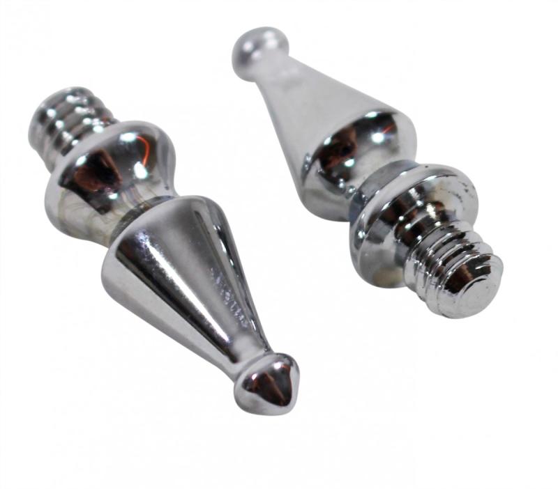 Door Hinges Bright Chrome Med Spire Hinge Finial Pair  |  Cabinet & Door Hinges Cabinet & Door Hinges Cabinet & Door Hinges