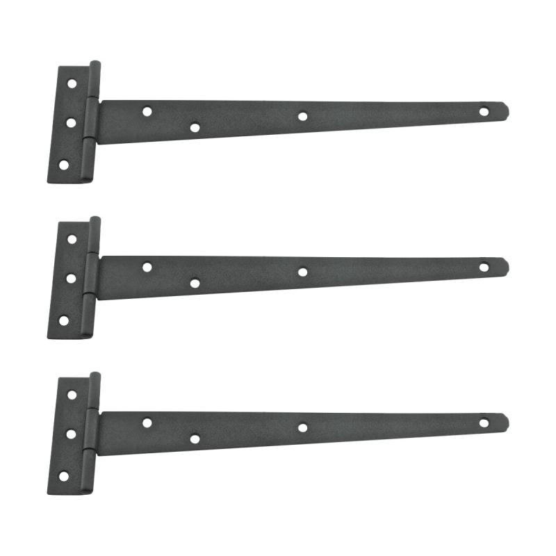 T Strap Door Hinge RSF Black Iron Light Duty Hinge 11″ Pack of 3  |  Cabinet & Door Hinges Cabinet & Door Hinges Cabinet & Door Hinges