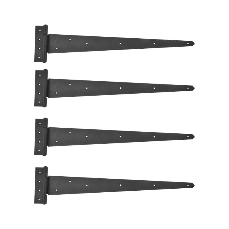 Tee Strap T-Hinge Large Black For Barn Doors or Large Gates 25 1/4″ Length  |  Cabinet & Door Hinges Cabinet & Door Hinges Cabinet & Door Hinges